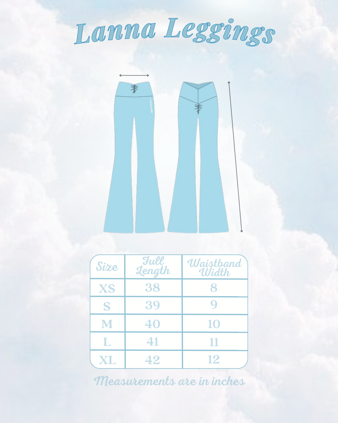 Lanna Leggings - Sky