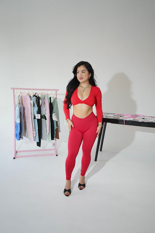 Raven Leggings - Cherry